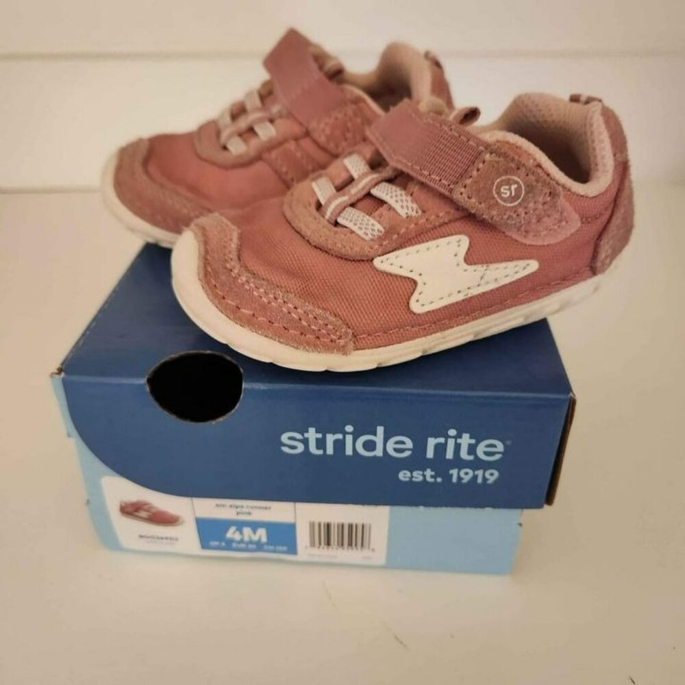 Girls Sneakers Stride Rite size 4 pink